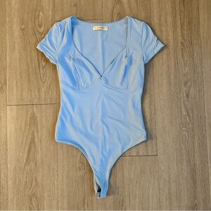Qinsen Light Blue Bodysuit